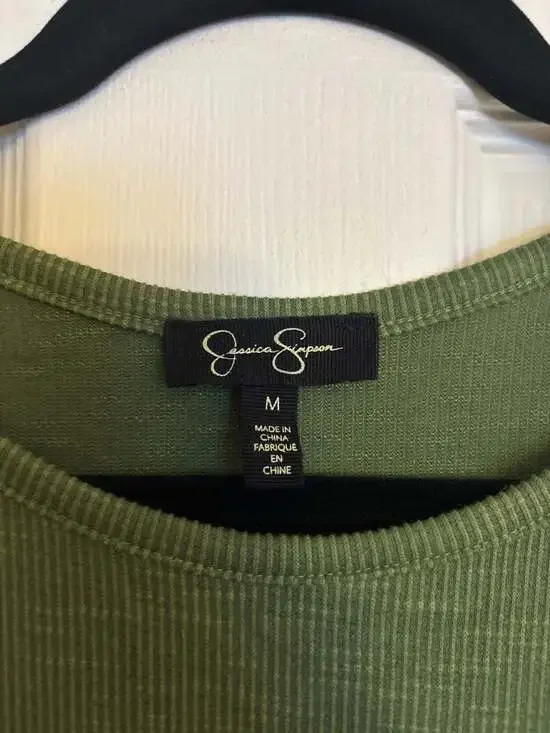 Jessica Simpson Ruched Racerback Ribbed Knit Dress - Picture 2 of 2